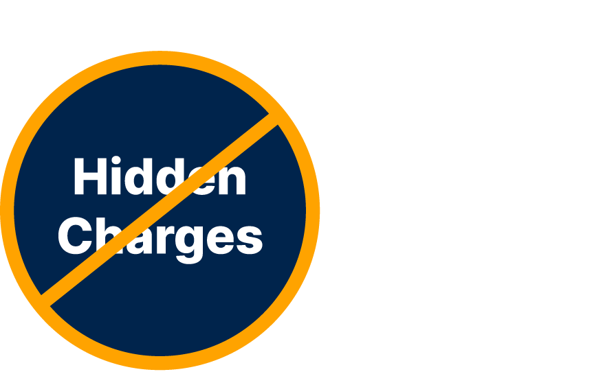 No hidden charges