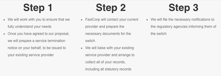 fastcorp 3 steps