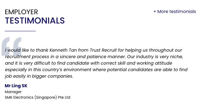 employer testimonial trust recruit