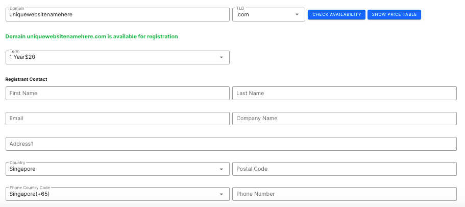 domain registration gtld