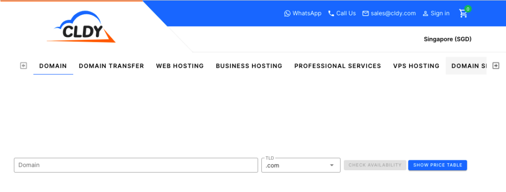 domain registration cldy search availability