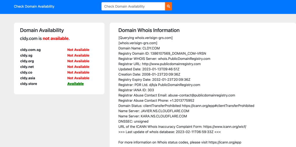 domain-whois-information