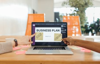 close-up-shot-of-a-laptop-showing-brand-visibility-plan