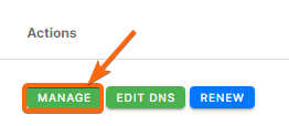 cldy client portal domain list actions