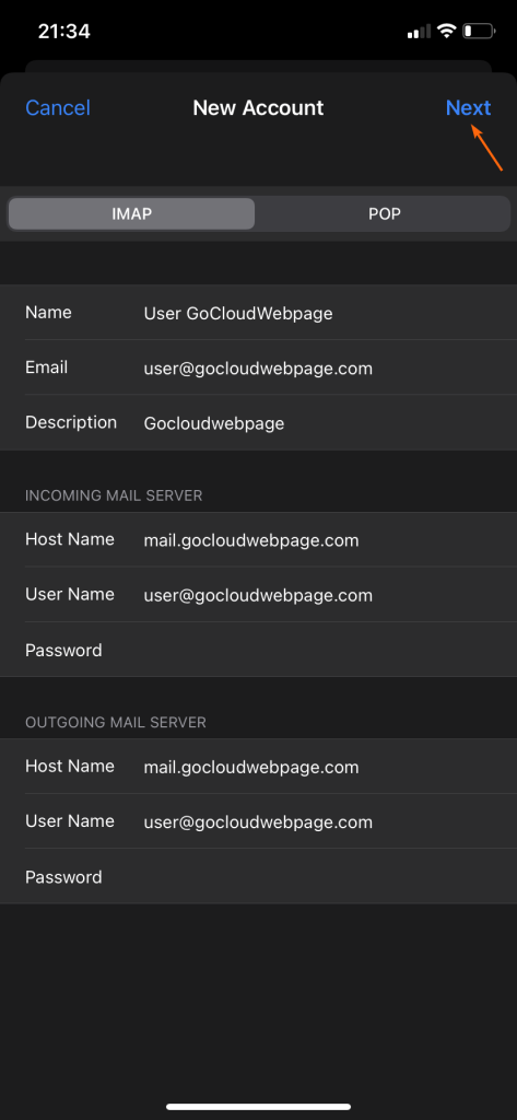 How to Connect IMAP Email in Apple iOS Phone?