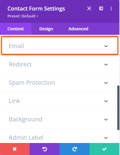 contact-form-settings-email