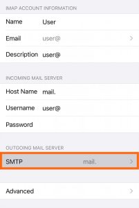 click smtp email settings