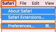 clear cache safari preferences