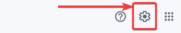 gmail gear icon settings