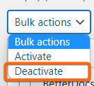 deactivate all wordpress plugins