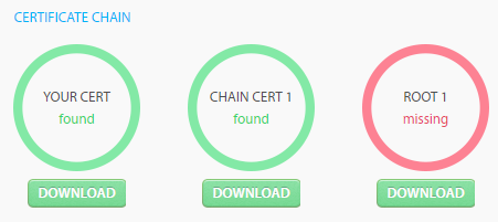ssl certificate chain missing